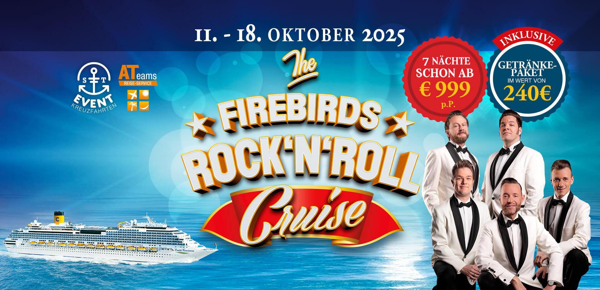 MittelmeerKreuzfahrt mit den Firebirds Rock'n'Roll Cruise